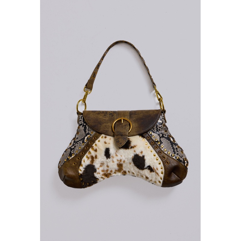Ophidian Cow Shoulder Bag