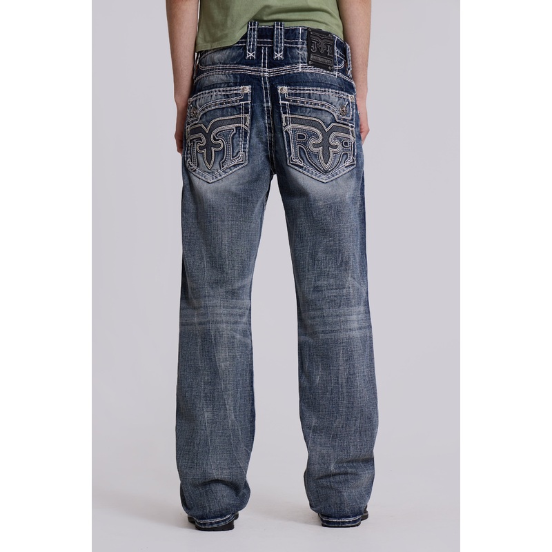 Rock Revival Mid Blue Gwen Flared Jeans