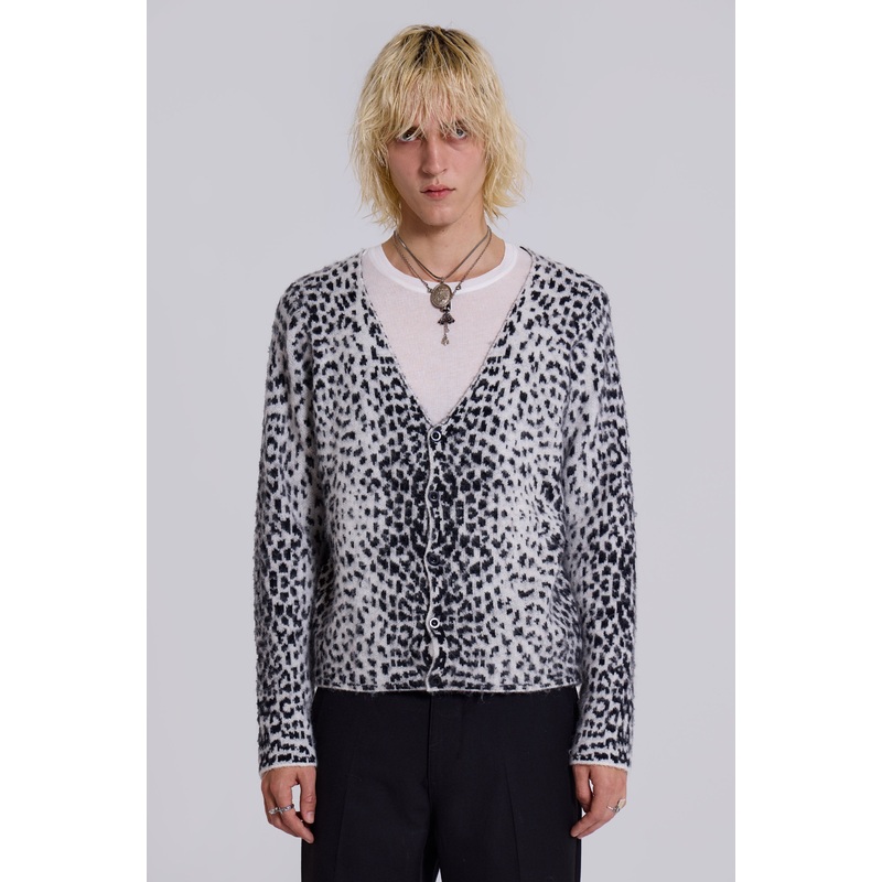 Snow Leopard Chuck Cardigan