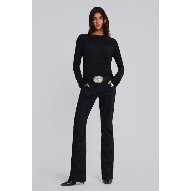 Solid Black Thirteen Jeans