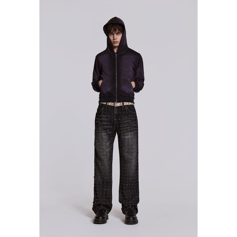 Washed Black Stud Scott Jean