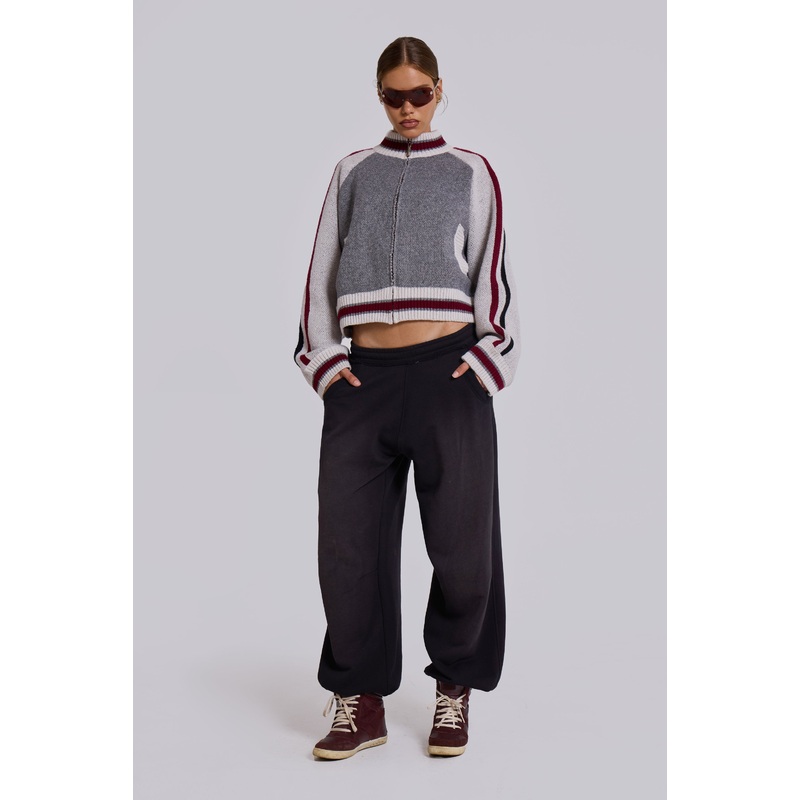 Black Cuffed Baggy Monster Joggers