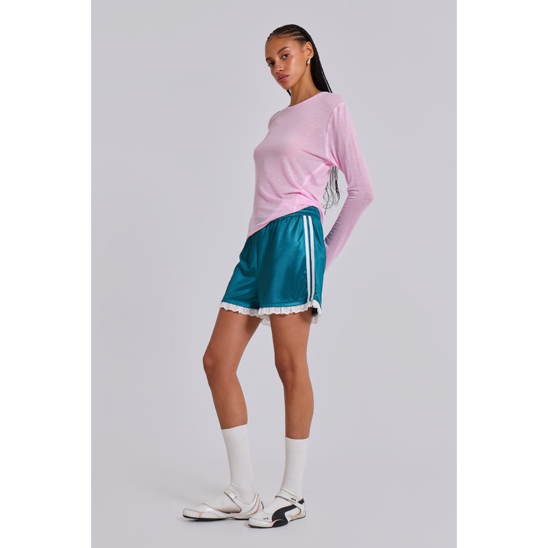Bronwyn Broderie Football Shorts