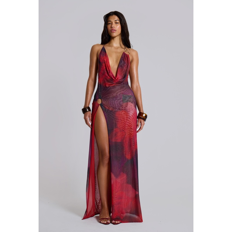 Sedona Red Maxi Dress
