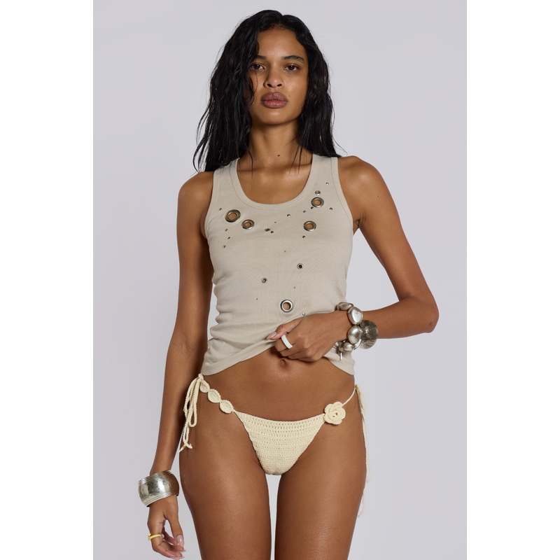 Stone Crochet Bikini Bottoms