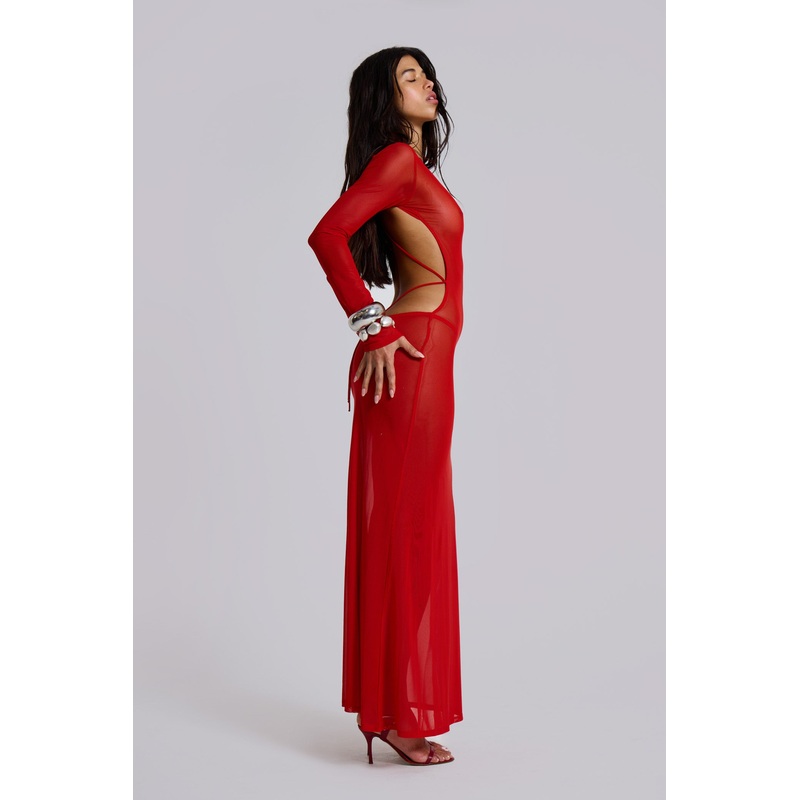 Ziva Dress in Red