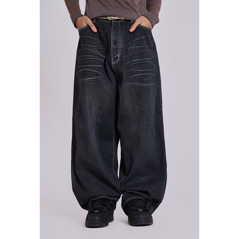 Black Coated XL Colossus Jeans