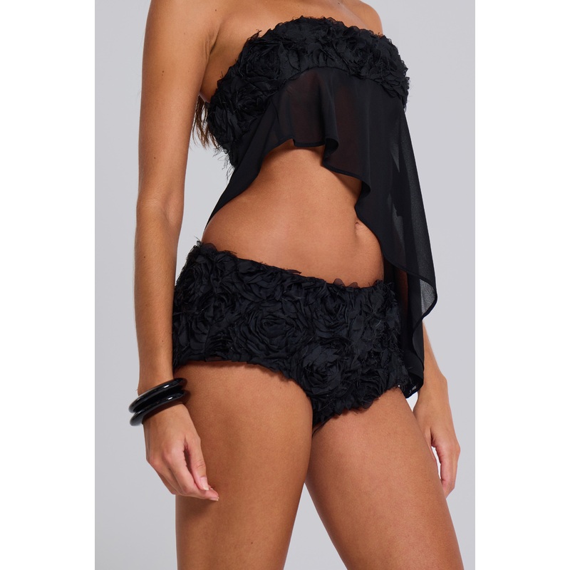 Black Roses Mini Bloomer Shorts