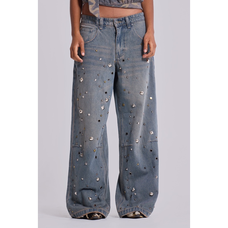 Bolted Studded Colossus Jeans
