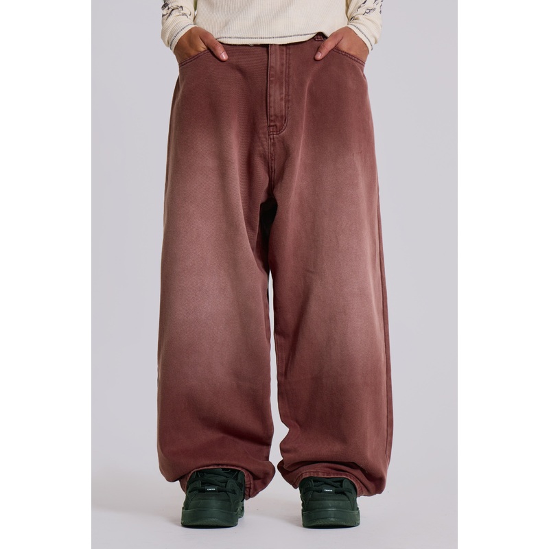 Burgundy Washed XL Colossus Jeans