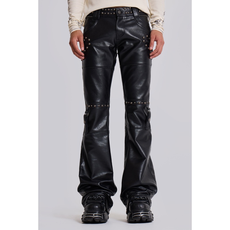 Carbon Studded Drift Bootcut Pants