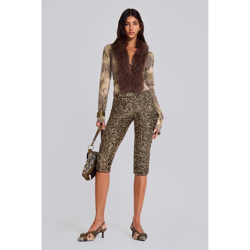 Dirty Cash Sequin Capris