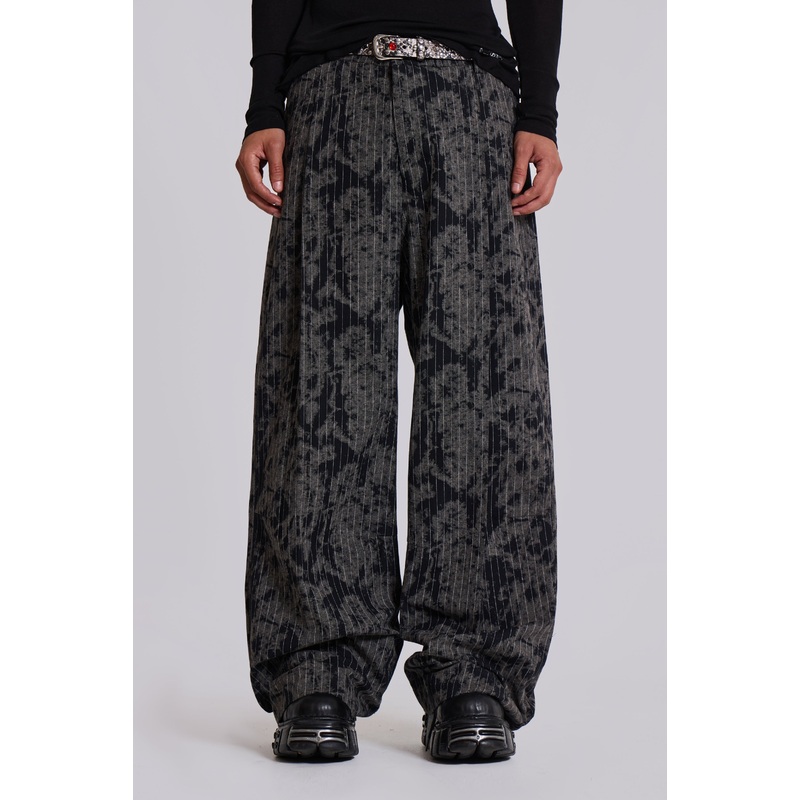 Dyed Pinstripe Goliath Suit Pants