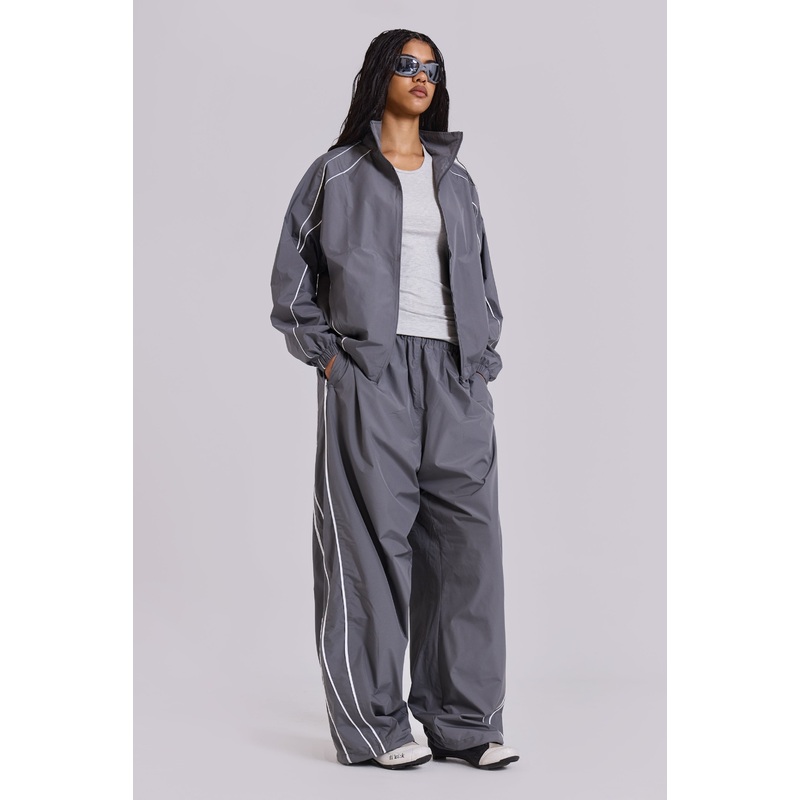 Grey Vapor Tracksuit Bottoms