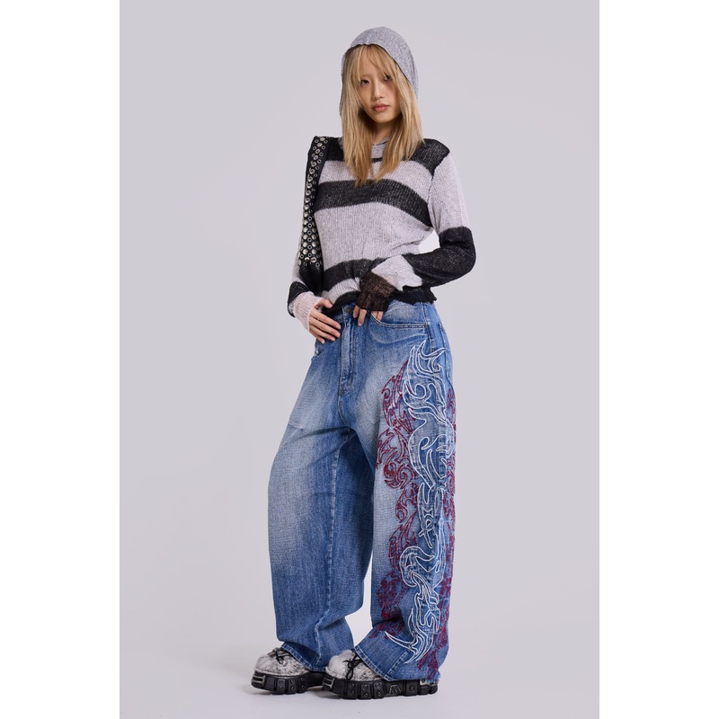 Layered Tribal XL Colossus Jeans