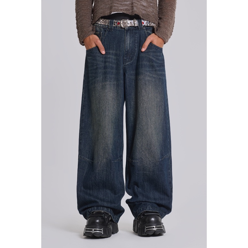 Mid Blue Slub Colossus Jeans