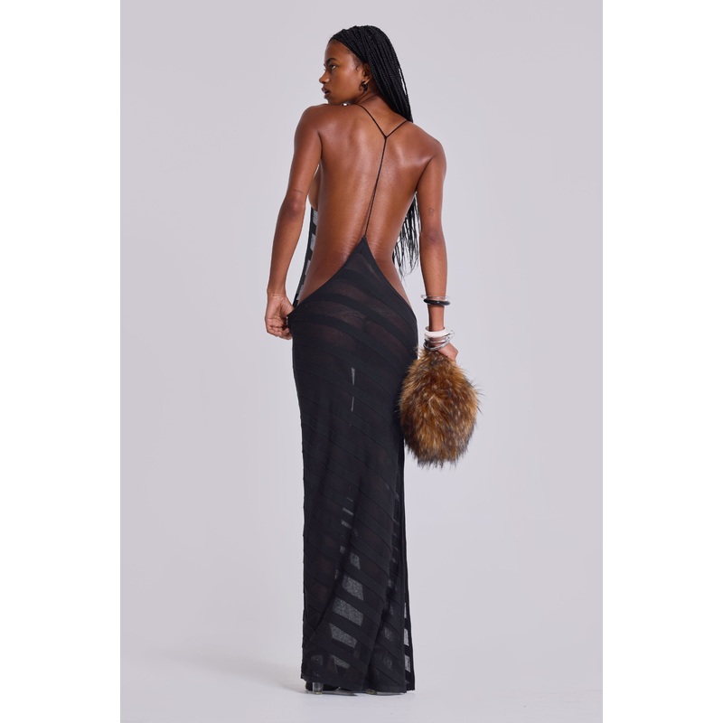 Noir Knit Maxi Dress