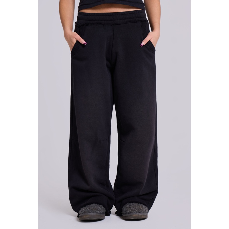 Petite Black Baggy Monster Joggers
