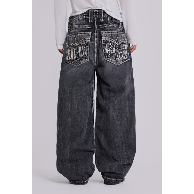 Rock Revival Axel Colossus Jeans in Washed Black