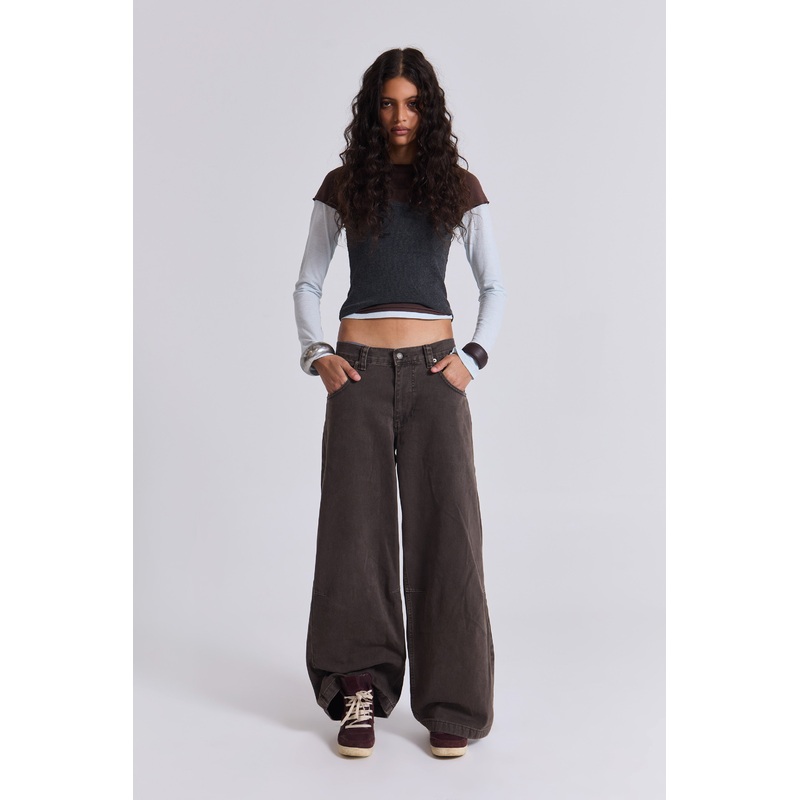 Washed Brown Colossus Jeans