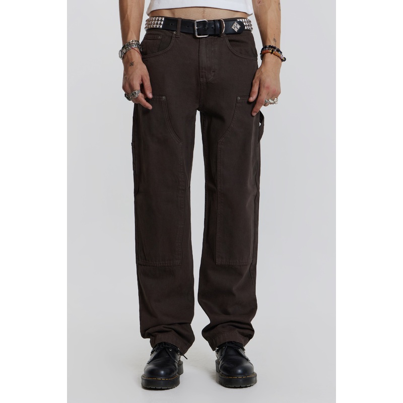 Brown Carpenter Jeans In Skate Fit