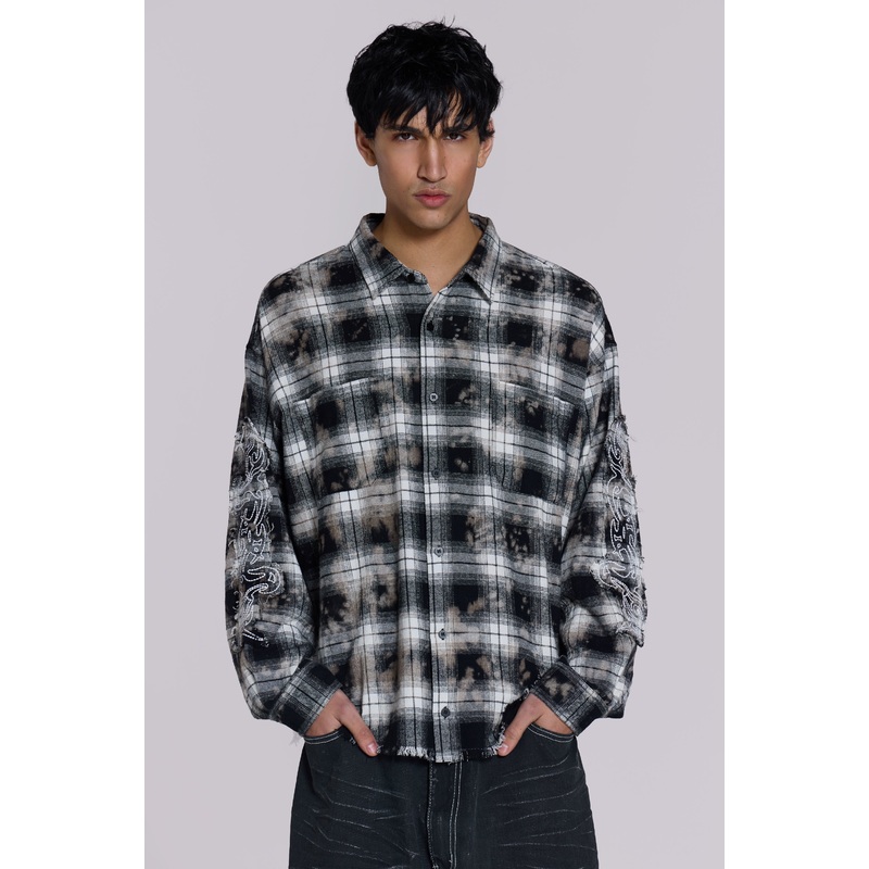 Burnout Plaid Shirt
