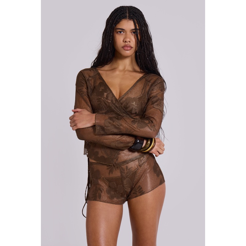 Celina Sheer Mini Shorts