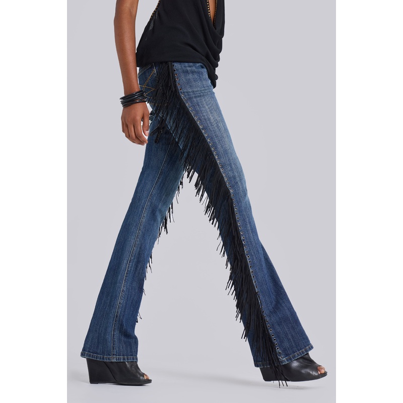 El Topo Fringe Bootcut Jeans