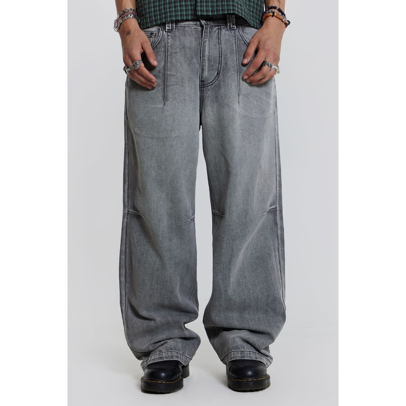 Grey Acid Razor Jeans