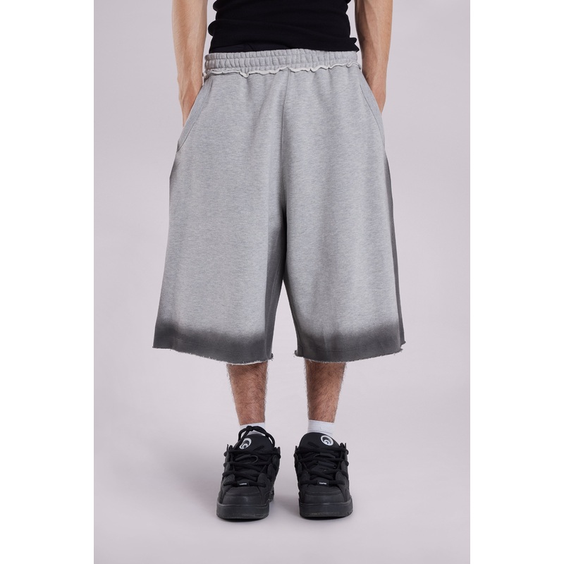 Grey Spray Monster Shorts