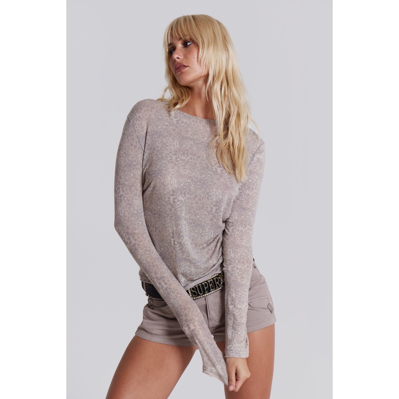 Leopard Mist Long Sleeve Top
