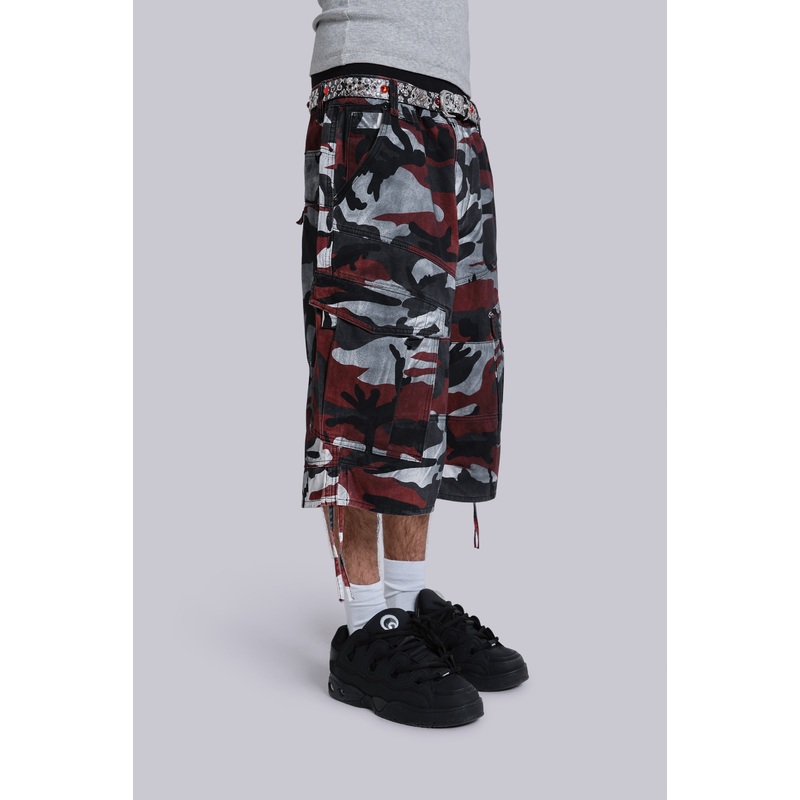 Red Camo Cadet Shorts