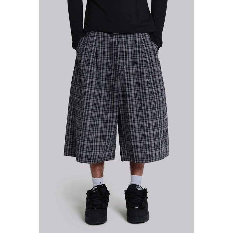 Black Check Jumbo Jorts