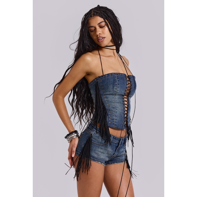 El Topo Fringe Denim Hotpants