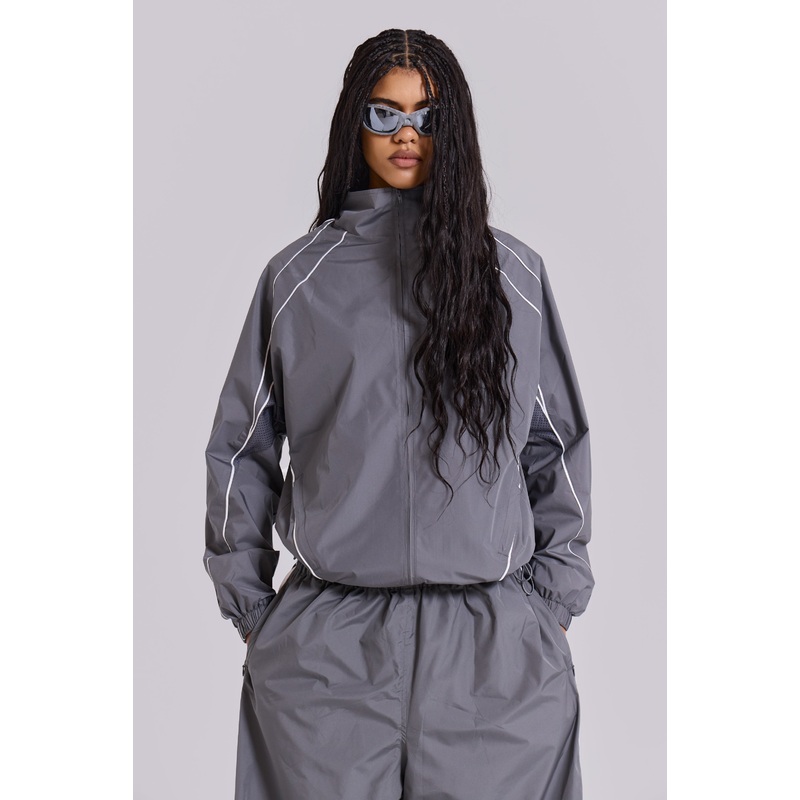 Grey Vapor Tracksuit Top