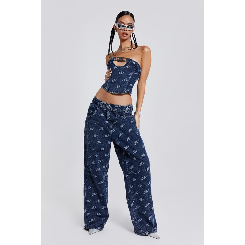 Monogram Baggy Jeans