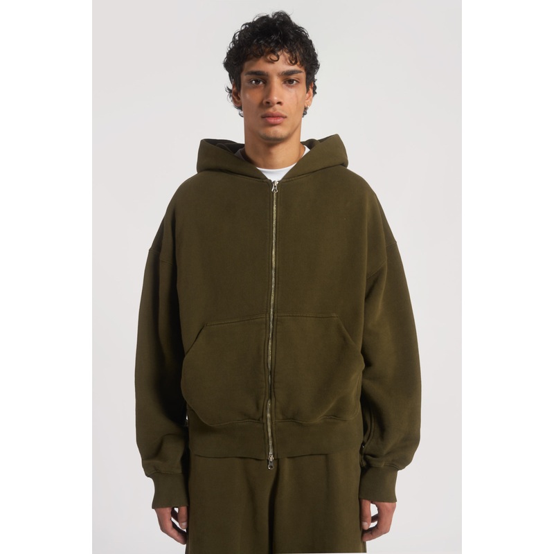 NTRLS Moss Oversized Zip Through Hoodie