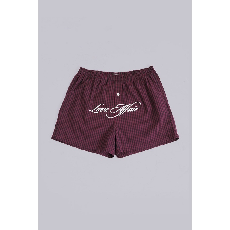 Red Check Love Affair Boxers