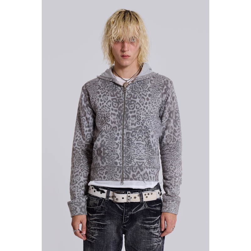 Snow Leopard Mini Monster Hoodie