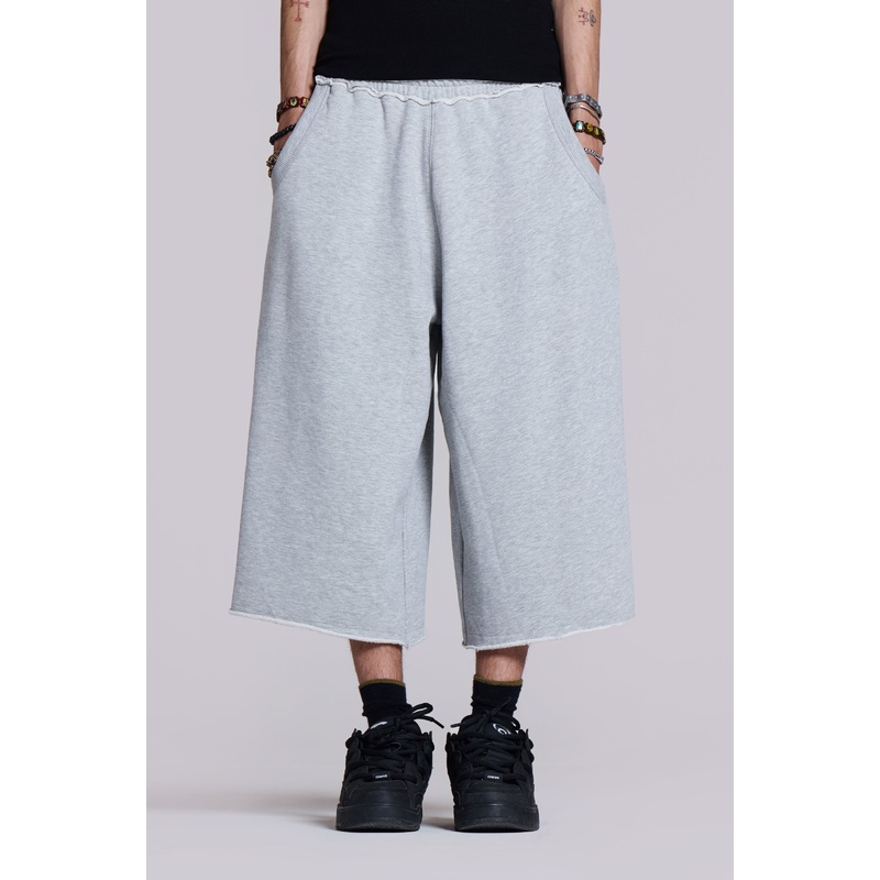 Monster 3/4 Grey Marl Shorts