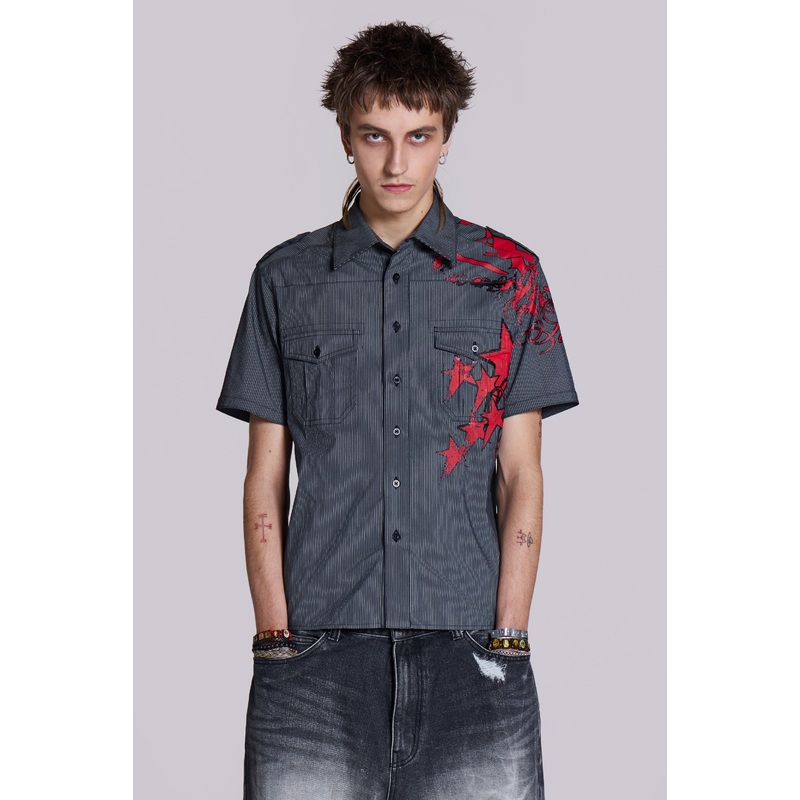 Script Pinstripe Shirt