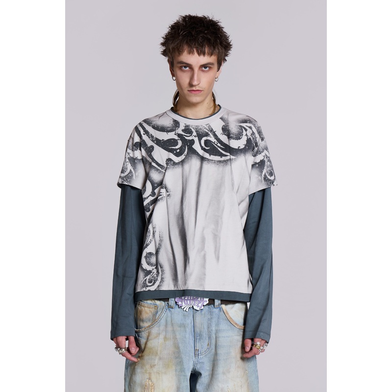 Waves Double Layer Long-sleeve Top