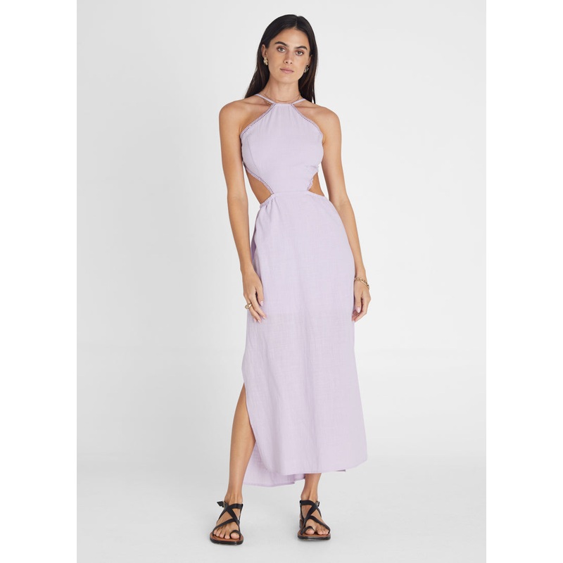 Amethyst Halter Midi Dress (SAMPLE)