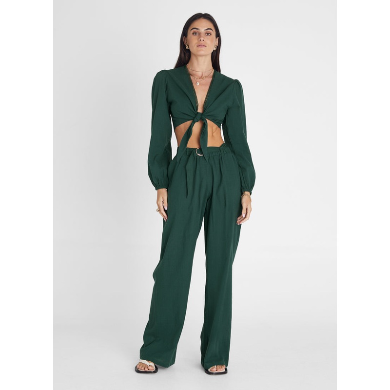Emerald Relaxed Wide Leg Pant