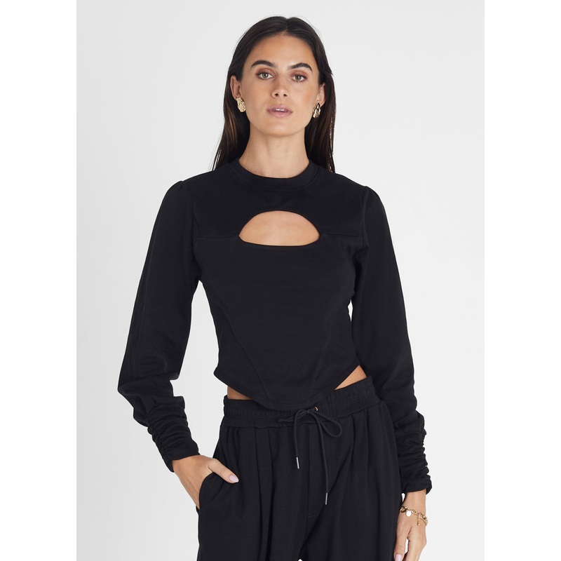 Obsidian Corset Sweater