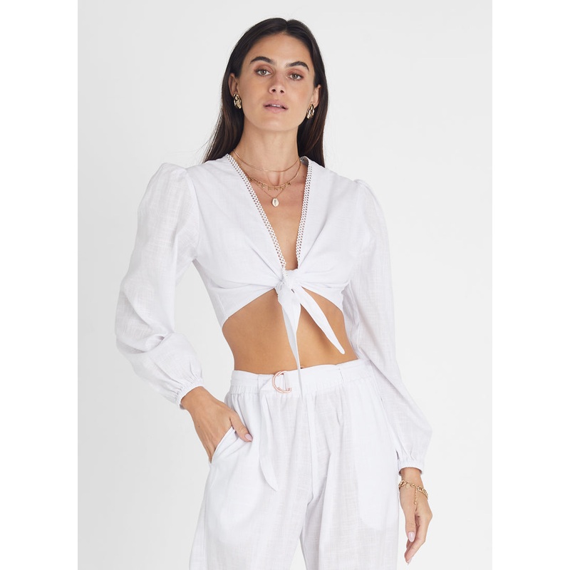 Pearl Long Sleeve Crop