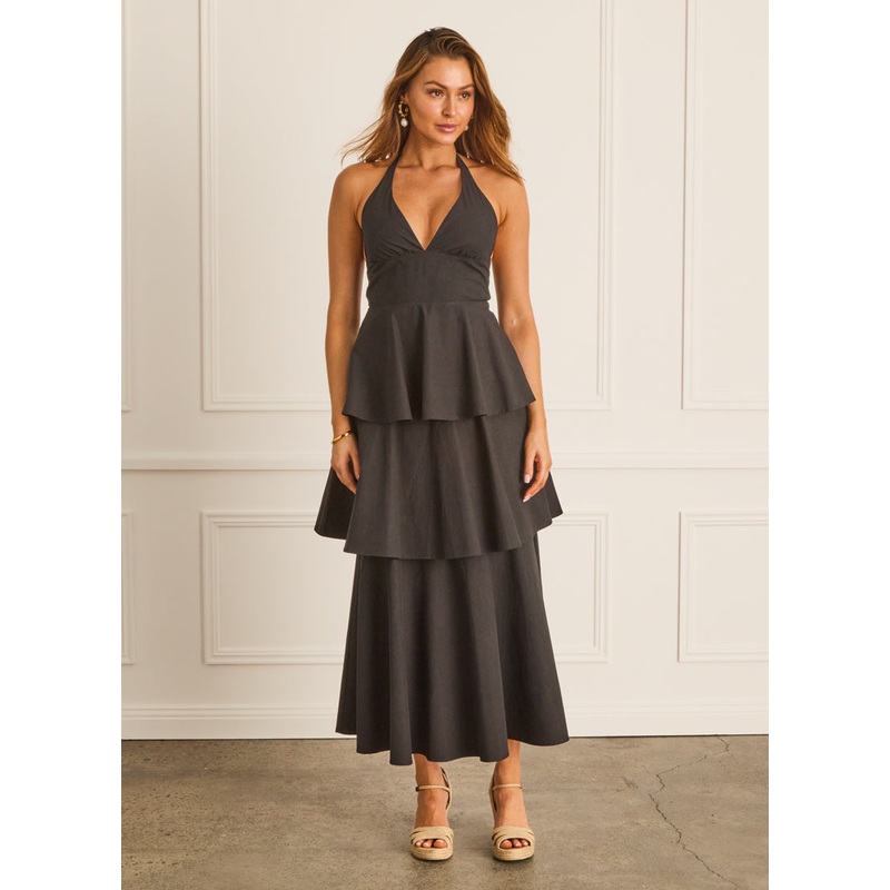 Ink Halter Neck Dress (SAMPLE)