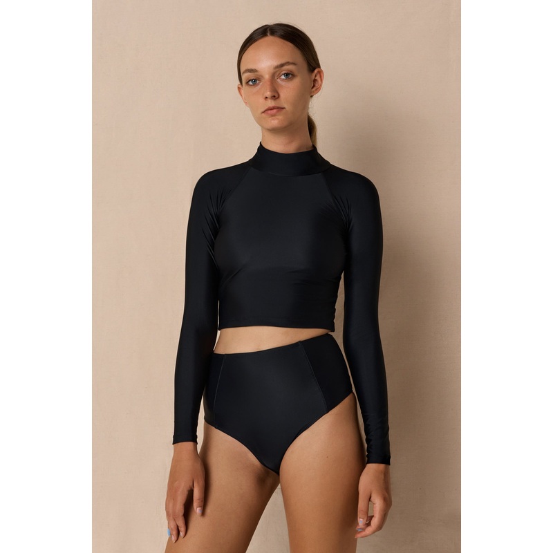 Aire Turtle Neck Rashguard | Black