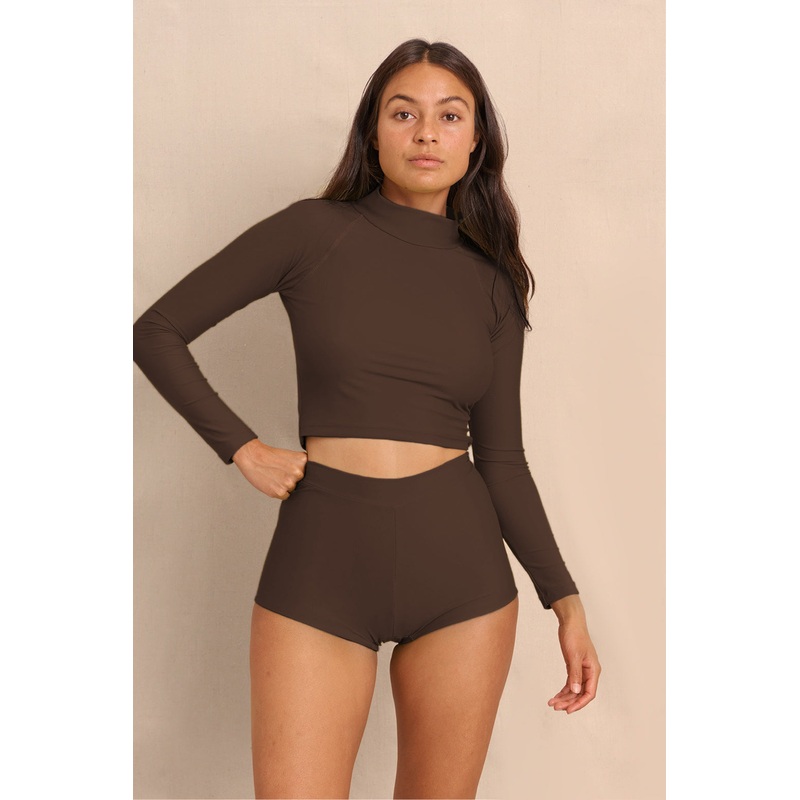 Aire Turtle Neck Rashguard | Earth
