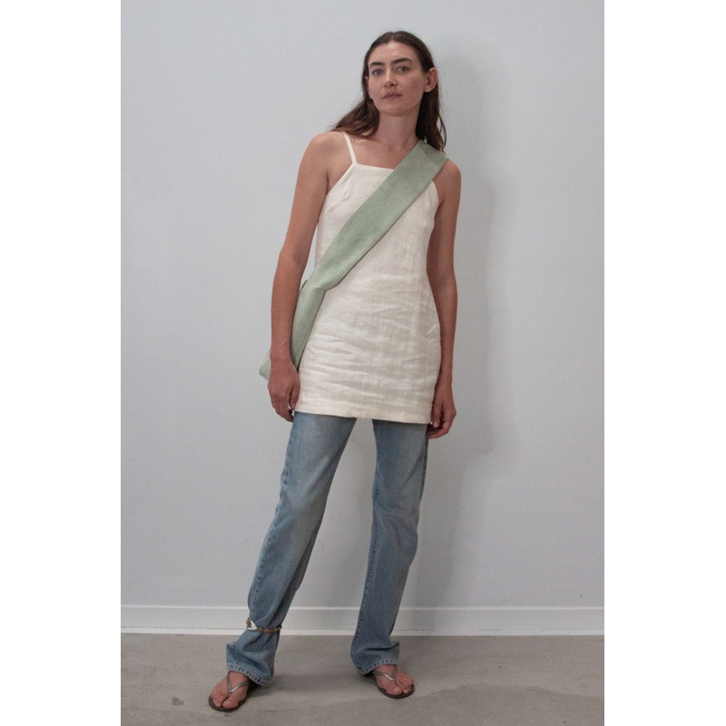 Carmen Structured Mini Dress | Cream
